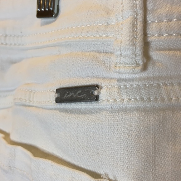 INC White Skinny Leg Regular Fit Jeans - Picture 8 of 11
